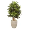 Nearly Natural 3.5-ft Croton Artificial Plant In Sand Colored Planter -Artificial Plant Shop GUEST 091e14dc d980 4a33 96e2 c1e68f3395c9
