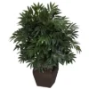 Nearly Natural Double Bamboo Palm With Decorative Planter Artificial Plant