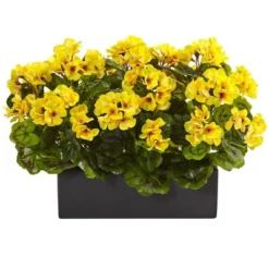 Nearly Natural Geranium Artificial Plant In Rectangular Planter, UV Resistant (Indoor/Outdoor), Red -Artificial Plant Shop GUEST 1b385c66 72fa 45e8 b361 7ff808acabc4