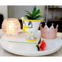 Silver Buffalo Disney Beauty And The Beast Chip 3-Inch Mini Planter With Artificial Succulent -Artificial Plant Shop GUEST 20044d2a b1f4 4a1e b2d8 41706a676ccb