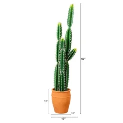 Nearly Natural 5-ft Artificial Cactus In Terracotta Planter -Artificial Plant Shop GUEST 20b49d6f eefd 438c 8c4d 03c939400db5