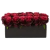 Nearly Natural 6-in Dozen Silk Roses In Ceramic Rectangular Planter -Artificial Plant Shop GUEST 21731041 1158 4917 a41a 38e3bfc74c66