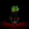 Silver Buffalo Star Wars Darth Vader Helmet Light-Up Mini Planter With Artificial Succulent