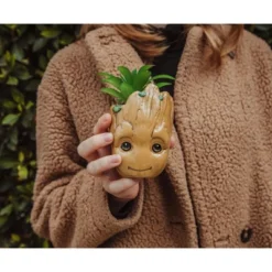 Silver Buffalo Marvel Studios I Am Groot 3-Inch Ceramic Mini Planter With Artificial Succulent -Artificial Plant Shop GUEST 2f04f0cc 1b35 4f47 8264 ed7cfcf9a77b