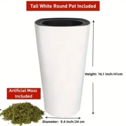 5ft Artificial Palm Tree In White Planter Faux Tropical Plant For Indoor Outdoor Office House Decor With 2 Trunks -Artificial Plant Shop GUEST 3f2e6d73 040c 454a b828 c43b6a54fe53