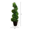 Nearly Natural 3-ft UV Resistant Boxwood Spiral Topiary Artificial Tree In Decorative Planter (Indoor/Outdoor) -Artificial Plant Shop GUEST 416a18ed 4b17 49d8 856a b9fe1d060b29