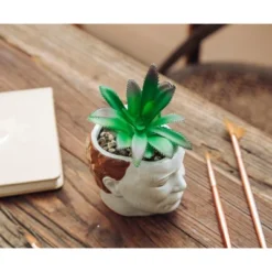 Silver Buffalo Halloween Michael Myers 3-Inch Ceramic Mini Planter With Artificial Succulent -Artificial Plant Shop GUEST 450ec386 2f37 4814 8bfe fe1ac1a5ab49