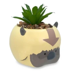 Silver Buffalo Avatar: The Last Airbender Appa 6-Inch Ceramic Planter With Artificial Succulent