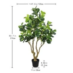 KWPZQEB 7FT H Artificial Banyan Tree, Large Faux Greenery With Natural Look Leaves, Tall Lush Faux Tree With Black Nursery Planter For Indoor, Outdoor -Artificial Plant Shop GUEST 56fa4cc3 ecf0 4a37 b7fe c67cb0bc4c01