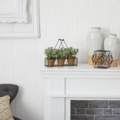 Nearly Natural 7-in Mini Jade Garden Artificial Plant In Hanging Planter -Artificial Plant Shop GUEST 57d042b4 bc2c 4b89 b2a9 67970b008925