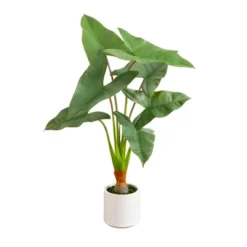Nearly Natural 3.5-ft Artificial Arrowhead Philodendron In White Decorative Planter -Artificial Plant Shop GUEST 5b6e8d4b 2aa9 46a0 9246 612381bc00c2