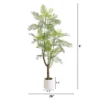 Nearly Natural 6-ft Artificial Jacaranda Tree In White Decorative Planter -Artificial Plant Shop GUEST 5d700d64 51b5 4b41 8293 eb43a92f0915