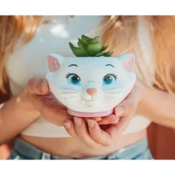 Silver Buffalo Disney The Aristocats Marie 4-Inch Mini Planter With Artificial Succulent -Artificial Plant Shop GUEST 5eb11a02 8596 4022 9f1e 722465f75264