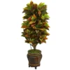Nearly Natural 5.5-ft Croton Artificial Plant In Decorative Planter (Real Touch) 2 Nearly Natural 5.5-ft Croton Artificial Plant In Decorative Planter (Real Touch) -Artificial Plant Shop GUEST 65607bf4 8391 4310 a0b1 021ed51b49d2