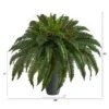 Nearly Natural 2.5-ft Boston Fern Artificial Plant In Gray Planter -Artificial Plant Shop GUEST 69c9d5b8 e860 4ce5 a5b4 6b1fb88795b9