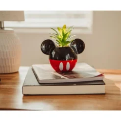 Silver Buffalo Disney Mickey Mouse 3-Inch Ceramic Mini Planter With Artificial Succulent -Artificial Plant Shop GUEST 8145dbd3 c37e 40e6 81a2 a853688cbe81