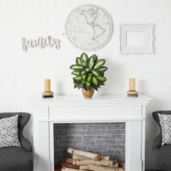 Nearly Natural Dieffenbachia Artificial Plant In Ceramic Planter