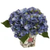 Nearly Natural Hydrangea Artificial Arrangement With Floral Planter, Pink