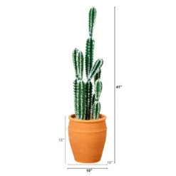 Nearly Natural 41-in Artificial Cactus In Terracotta Planter -Artificial Plant Shop GUEST 9e9c298e fa22 436e 8b75 7cc951574e3a