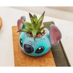 Silver Buffalo Disney Lilo & Stitch 3-Inch Ceramic Mini Planter With Artificial Succulent -Artificial Plant Shop GUEST a3cd57cf 1aa2 4d23 b3a1 c71f760f85db