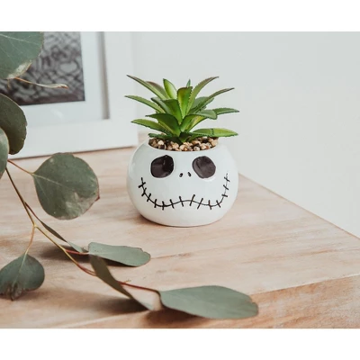 Silver Buffalo Disney The Nightmare Before Christmas Jack Skellington Ceramic Mini Planter 4 Silver Buffalo Disney The Nightmare Before Christmas Jack Skellington Ceramic Mini Planter - Image 2