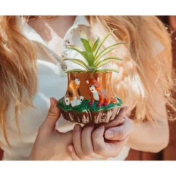 Silver Buffalo Disney The Fox And The Hound 3.25-Inch Mini Planter With Artificial Succulent -Artificial Plant Shop GUEST ada37434 21e8 4a58 a279 063bbf94c82d