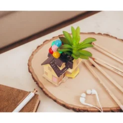 Silver Buffalo Disney And Pixar Up House 5-Inch Ceramic Mini Planter With Artificial Succulent -Artificial Plant Shop GUEST aed02de5 e14a 4d59 96ef b6317ab34606