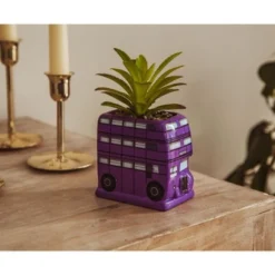 Silver Buffalo Harry Potter Knight Bus 3-Inch Ceramic Mini Planter With Artificial Succulent -Artificial Plant Shop GUEST b12655f6 524d 454c a3ac ab387e5a56a2