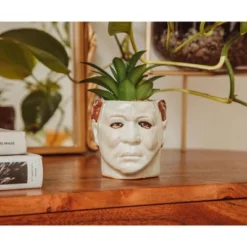 Silver Buffalo Halloween Michael Myers 3-Inch Ceramic Mini Planter With Artificial Succulent -Artificial Plant Shop GUEST b1af693a 4ac7 46e9 b5bc 531be4b3e89a