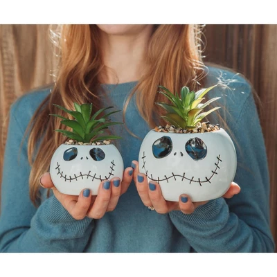 Silver Buffalo Disney The Nightmare Before Christmas Jack Skellington Ceramic Mini Planter 7 Silver Buffalo Disney The Nightmare Before Christmas Jack Skellington Ceramic Mini Planter - Image 5