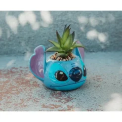 Silver Buffalo Disney Lilo & Stitch 3-Inch Ceramic Mini Planter With Artificial Succulent -Artificial Plant Shop GUEST c0a56080 8ee3 469f 9162 0d0f506ed699