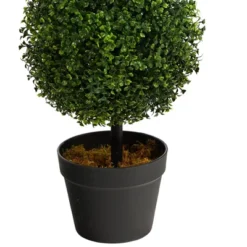 10" Indoor/Outdoor Boxwood Topiary Artificial Plant - Nearly Natural: Faux Greenery, Modern Decor, Freestanding Planter -Artificial Plant Shop GUEST c4d10116 ae40 49f4 8200 727185eb3949
