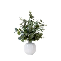 Nearly Natural 24-in Artificial Eucalyptus Leaves Arrangement With Ceramic Planter -Artificial Plant Shop GUEST c6ad558d 89df 4a24 b436 e2c2f650ec7c