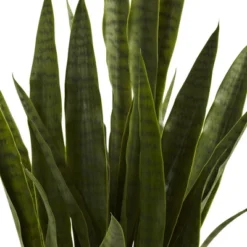 Nearly Natural Sansevieria With Black Planter -Artificial Plant Shop GUEST d8b22f7c 9a45 4515 9f4e 99530bfda27c