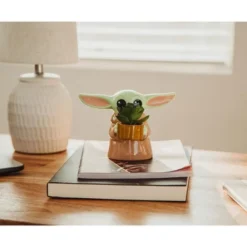 Silver Buffalo Star Wars: The Mandalorian Grogu Ceramic 4 Inch Mini Planter With Artificial Succulent -Artificial Plant Shop GUEST de73e8f7 c652 40fb a662 60a793e4187d