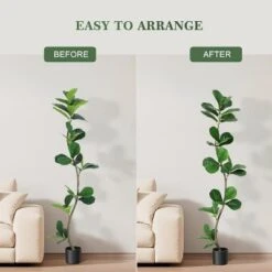 Tall Faux Olive Tree With Black Planter, Indoor Artificial Plant For Home Office & Living Room Decor, Realistic Maintenance-Free Greenery -Artificial Plant Shop GUEST e3d2ad0a 0ec2 4c04 8518 bafcc8b04499