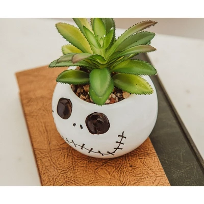 Silver Buffalo Disney The Nightmare Before Christmas Jack Skellington Ceramic Mini Planter 5 Silver Buffalo Disney The Nightmare Before Christmas Jack Skellington Ceramic Mini Planter - Image 3