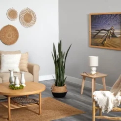 Nearly Natural 46-in Sansevieria Artificial Plant In Boho Chic Handmade Cotton & Jute White Woven Planter -Artificial Plant Shop GUEST f34ffa6f 1475 4d51 9db8 85087846e989