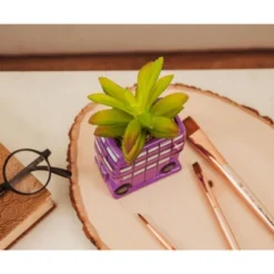 Silver Buffalo Harry Potter Knight Bus 3-Inch Ceramic Mini Planter With Artificial Succulent -Artificial Plant Shop GUEST fc9f24a7 3025 481e b830 e08cf2f6a534